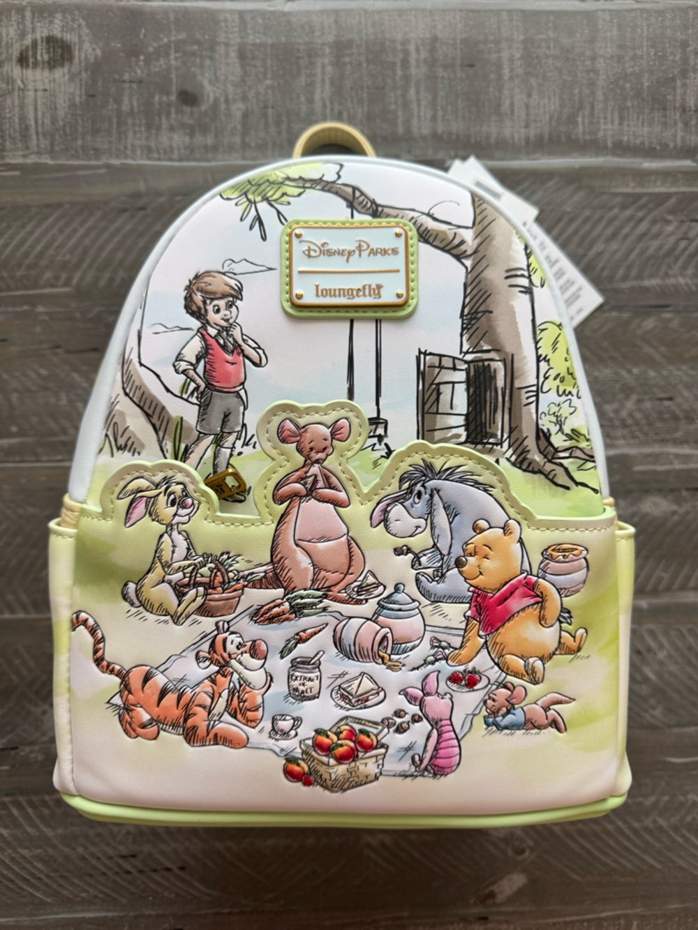 Disney Parks x Loungefly Winnie the Pooh Picnic Mini Backpack - Pastel